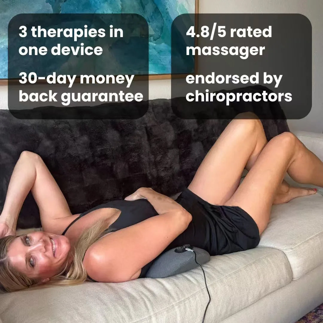 TheriaBack v2 Ergonomic Sciatica Massager & Back Support Cushion