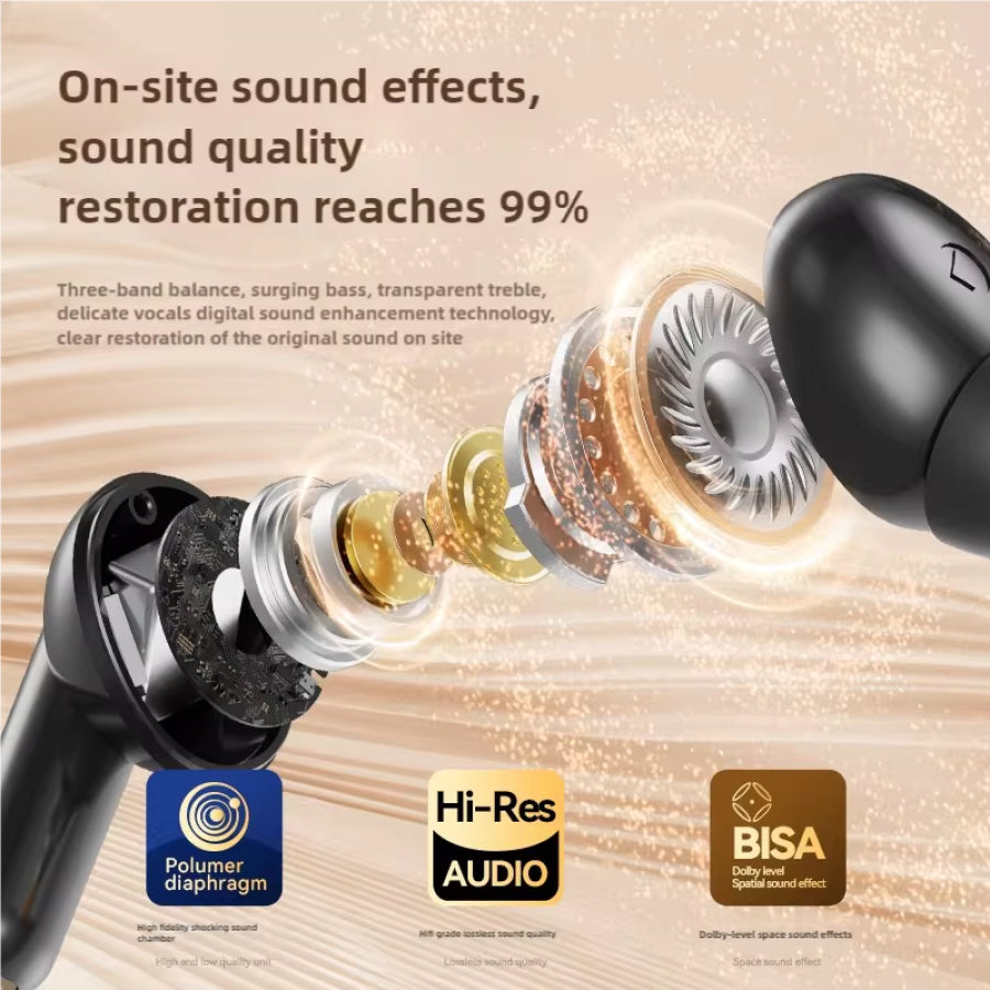 ToneVive Wireless Noise Cancelling Earbuds with HiFi Sound