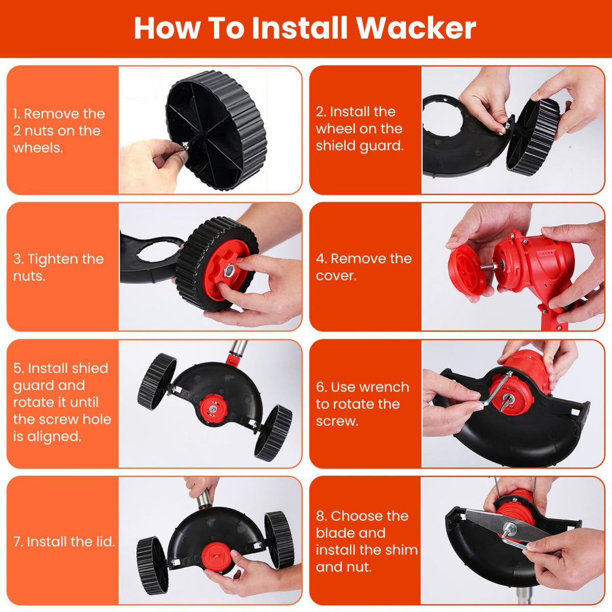 TrimixAxe Cordless Wheeled Brush Cutter | 800W Powerful Garden Trimmer