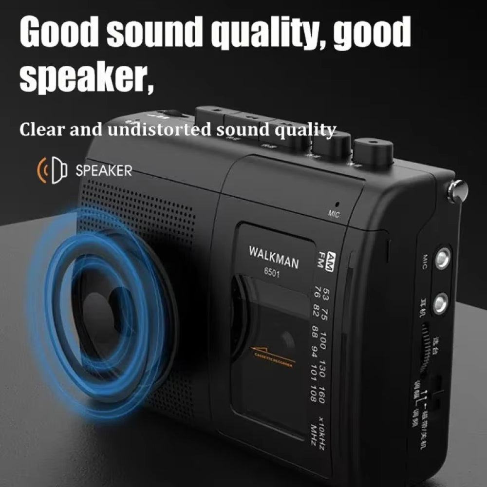 TunRewe Portable Cassette Player with Analog Noise Reduction