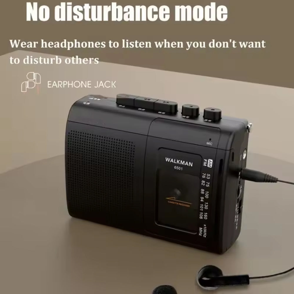 TunRewe Portable Cassette Player with Analog Noise Reduction