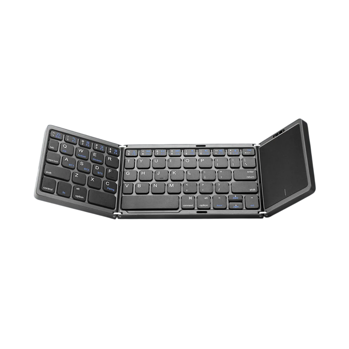 Typzyfol Portable Foldable Bluetooth Keyboard with Touchpad