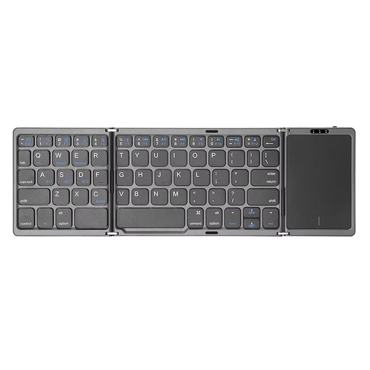 Typzyfol Portable Foldable Bluetooth Keyboard with Touchpad