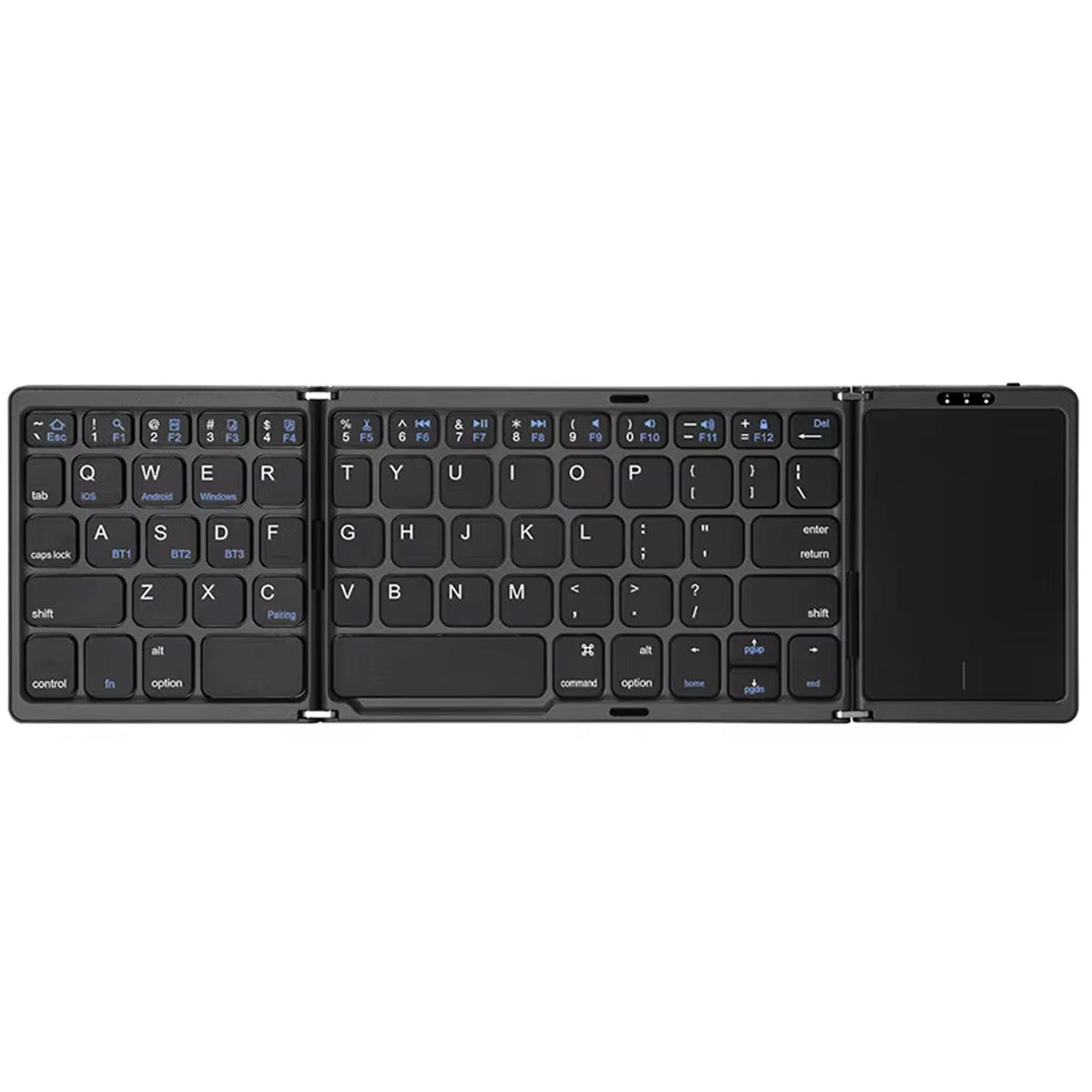 Typzyfol Portable Foldable Bluetooth Keyboard with Touchpad