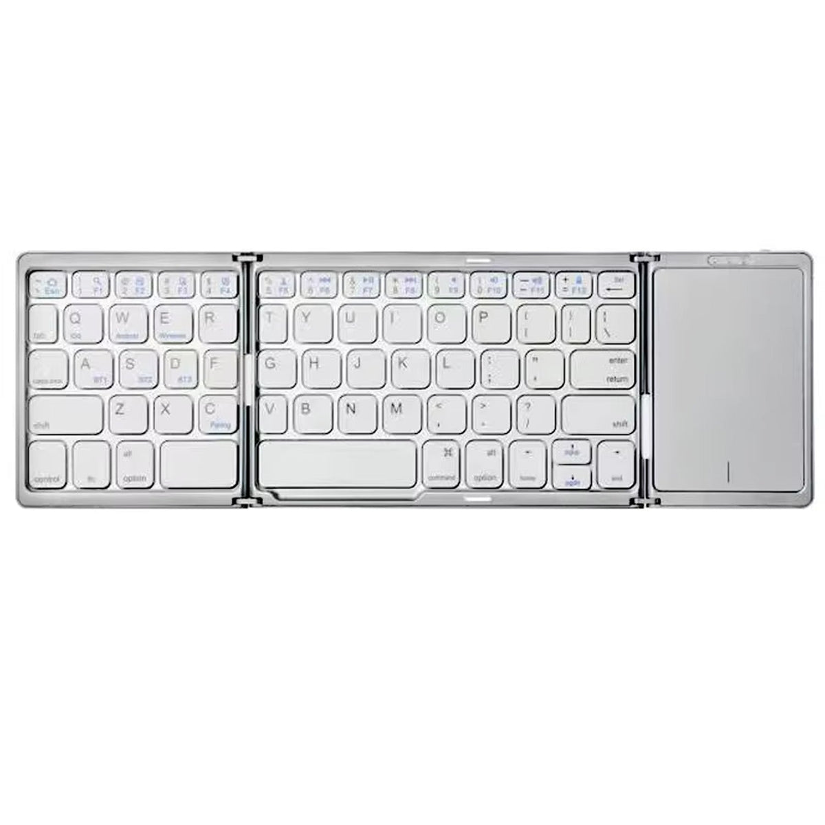 Typzyfol Portable Foldable Bluetooth Keyboard with Touchpad