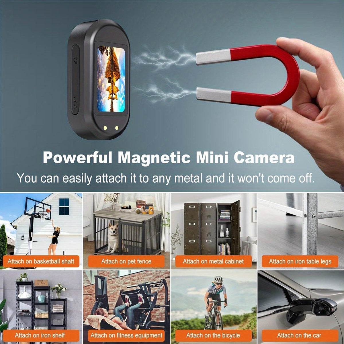 UnHadycam 2.7K Ultra HD Mini Body Camera with 300 Min Battery