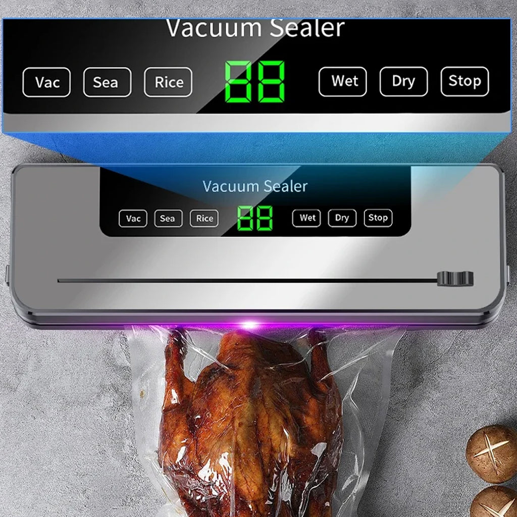 VacuLoci Electric Vacuum Sealer for Wet and Dry Food Storage