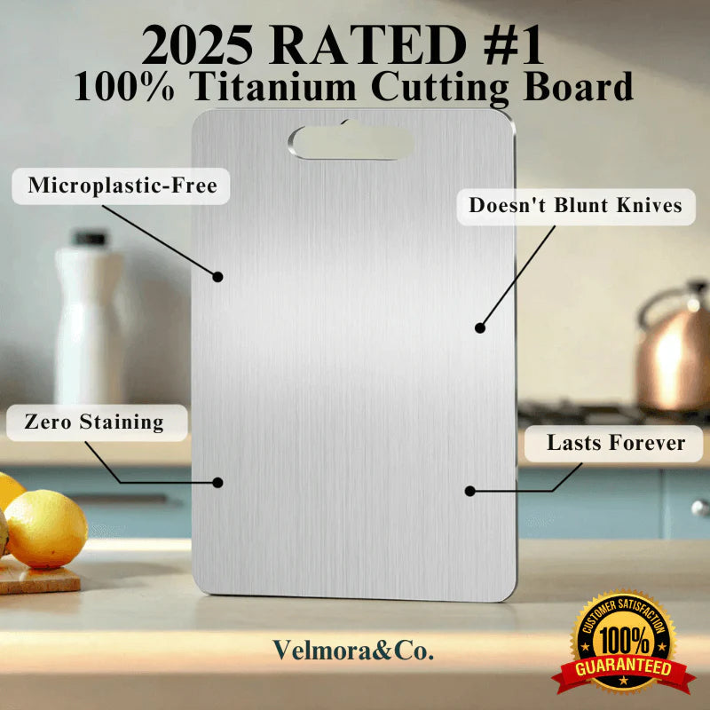 VediBocut Titanium Cutting Board | Non-Porous & Microplastic Free