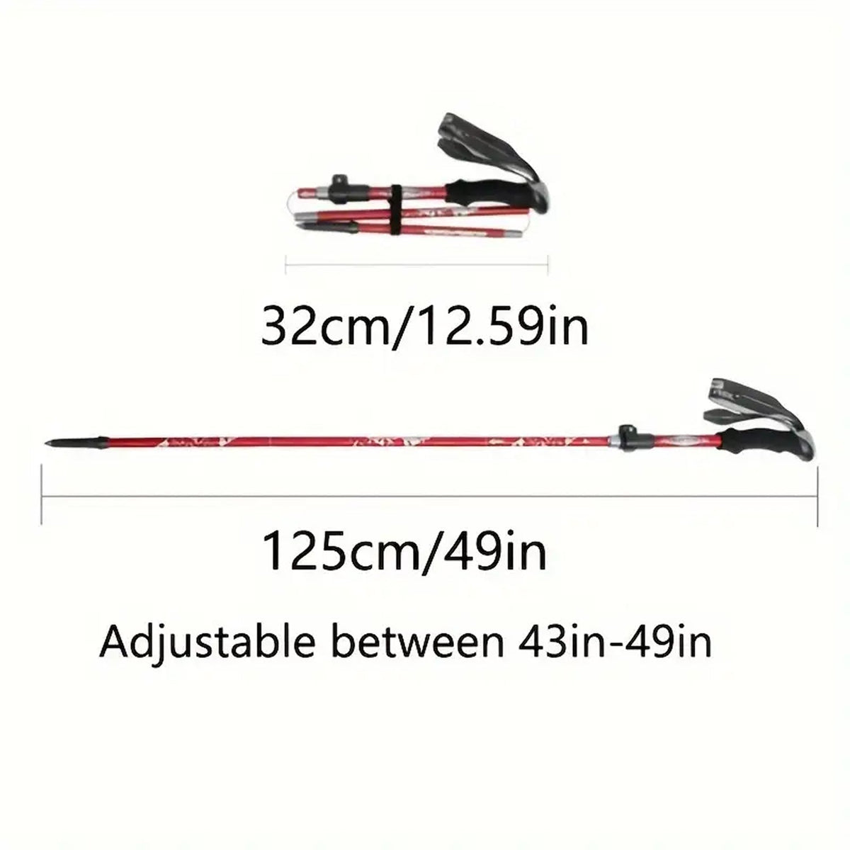 VertoTrek Lightweight Collapsible Aluminum Hiking Poles