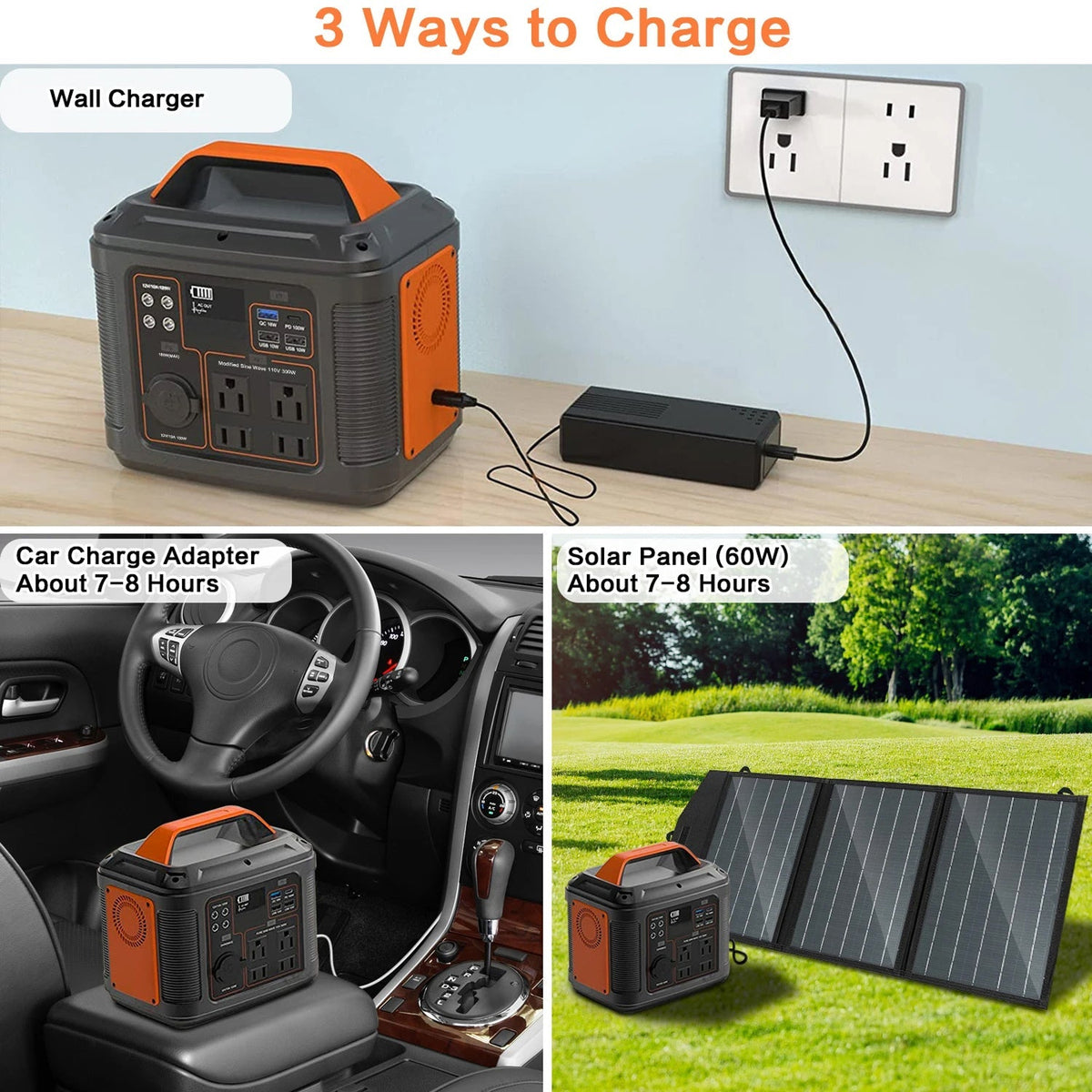VoltGoupx 296Wh Portable Power Station 300W Solar Generator UK