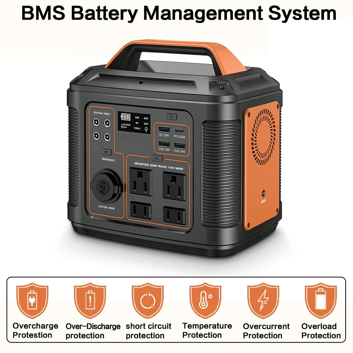 VoltGoupx 296Wh Portable Power Station 300W Solar Generator UK