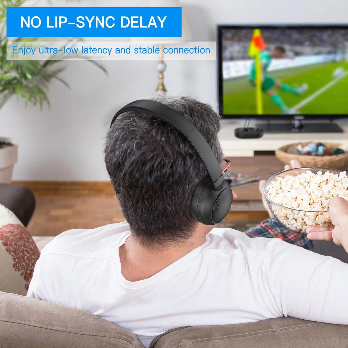 Telybuds TV Headphones for Hard of Hearing | Speech-Enhancing TV Ears