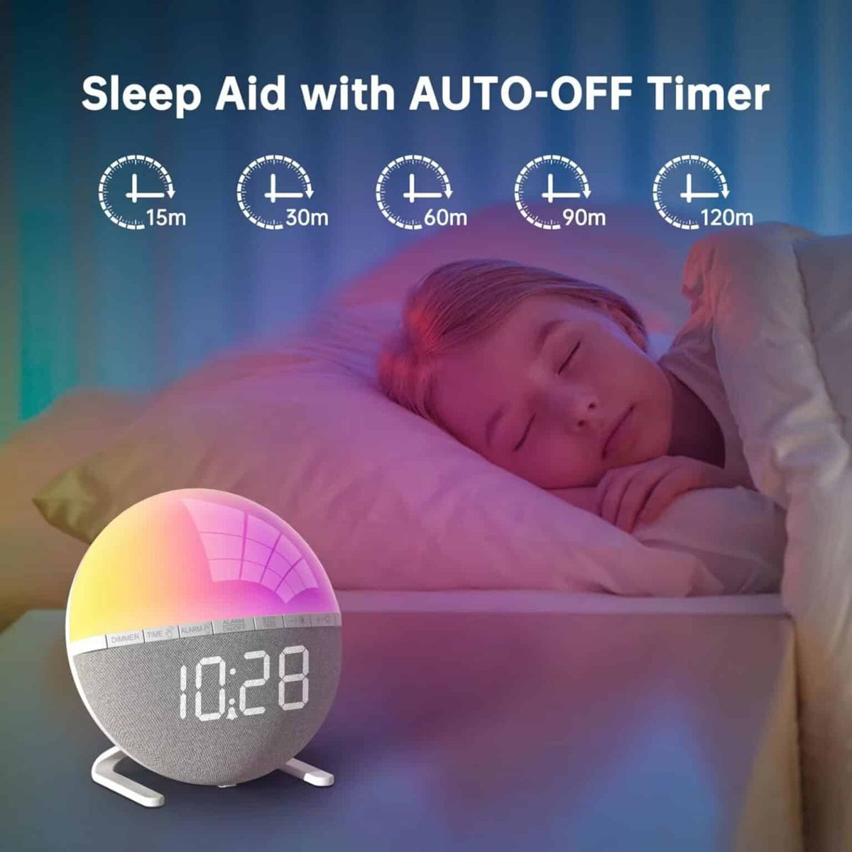 WakyTick Sunrise Simulation Alarm Clock UK
