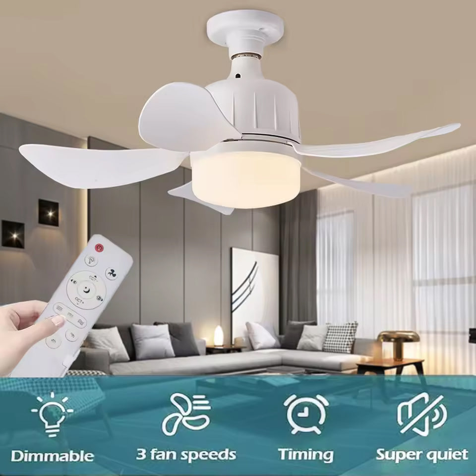 WhireeLux Screw-in Ceiling Fan and LED Light Combo