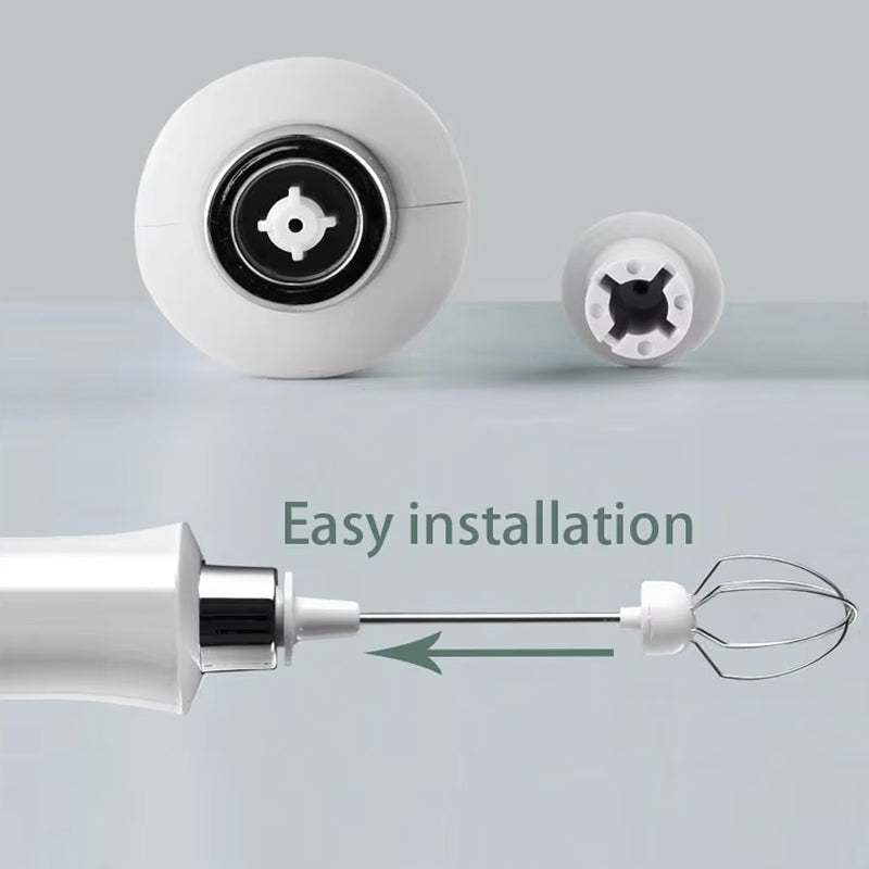 Whiskyvex 3-in-1 Rechargeable Electric Milk Frother & Whisk