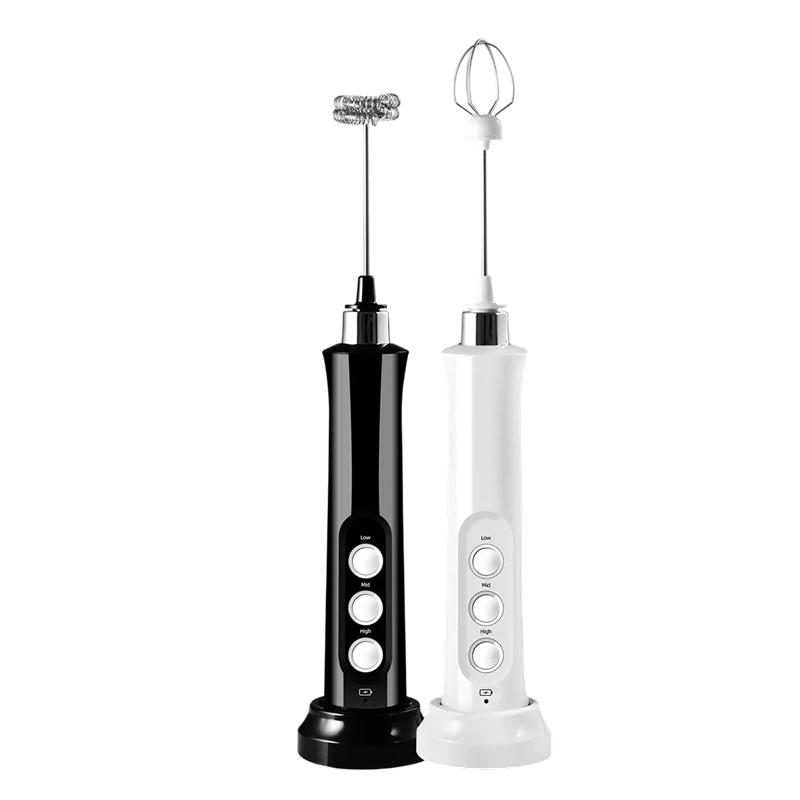 Whiskyvex 3-in-1 Rechargeable Electric Milk Frother & Whisk