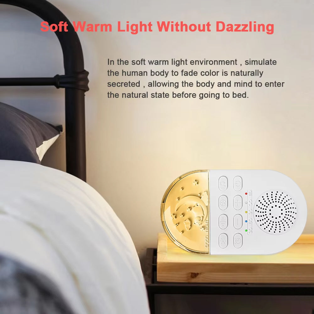 WNSleep Portable White Noise Machine with 24 Sounds & Breathing Lamp