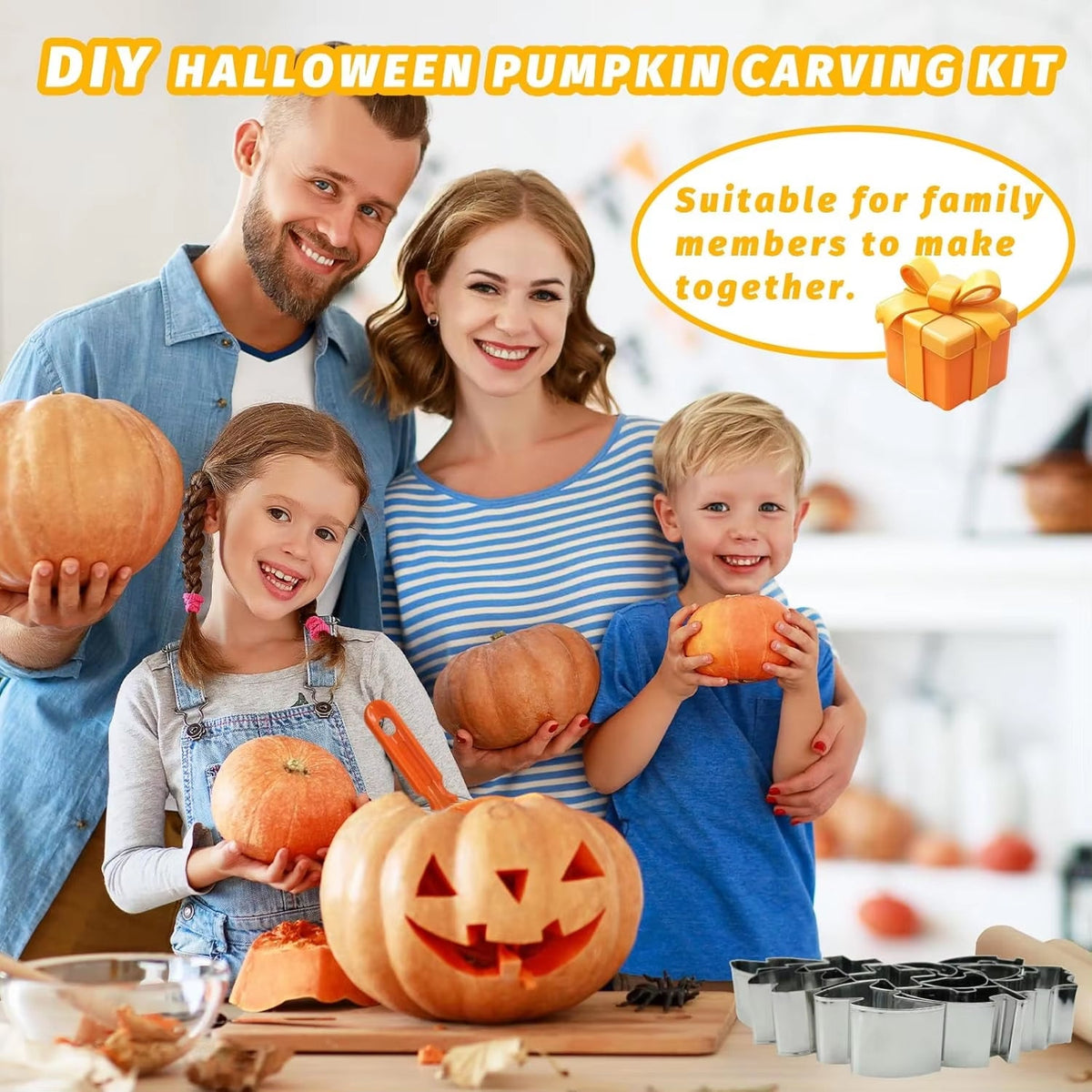 XpumpMax Heavy-Duty Stainless Steel Pumpkin Carving Tools Kit UK