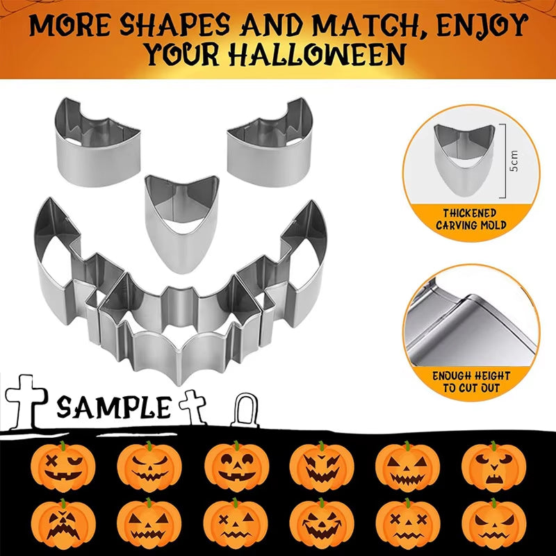 XpumpMax Heavy-Duty Stainless Steel Pumpkin Carving Tools Kit UK