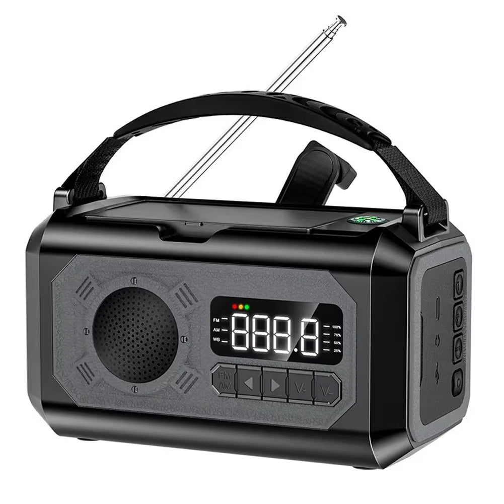 ZeffyFlix Emergency Solar Radio 12000mAh Power Bank