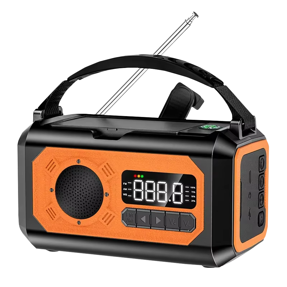 ZeffyFlix Emergency Solar Radio 12000mAh Power Bank