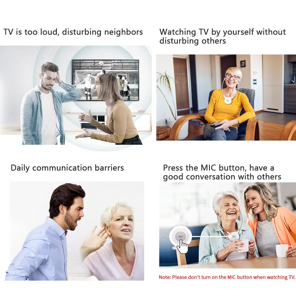 ZenSnugi Wireless TV Headphones for Clear Dialogue