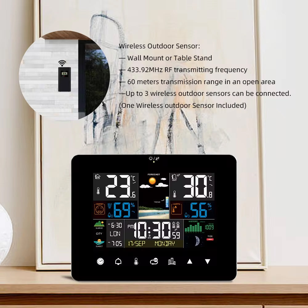 Zephytrak Wireless Home Weather Station with IP65 Outdoor Sensor