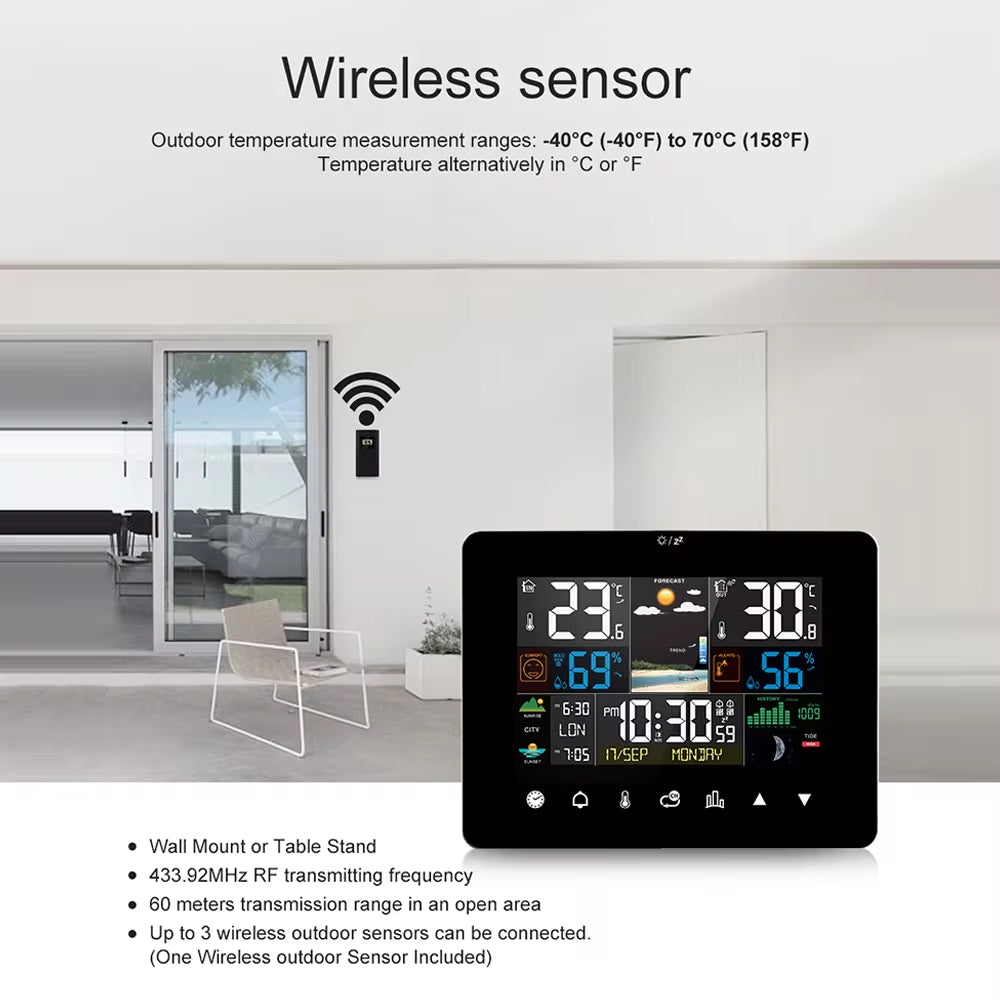 Zephytrak Wireless Home Weather Station with IP65 Outdoor Sensor