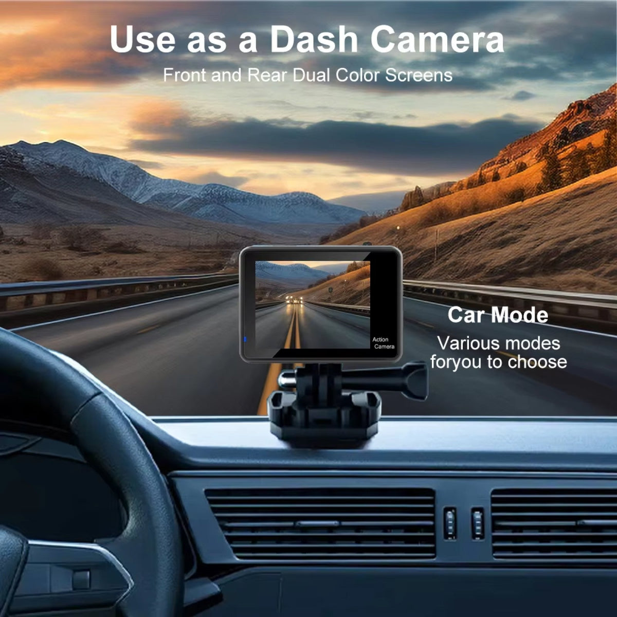 ZinoxCam 5K Ultra-HD Action Camera for Skiing