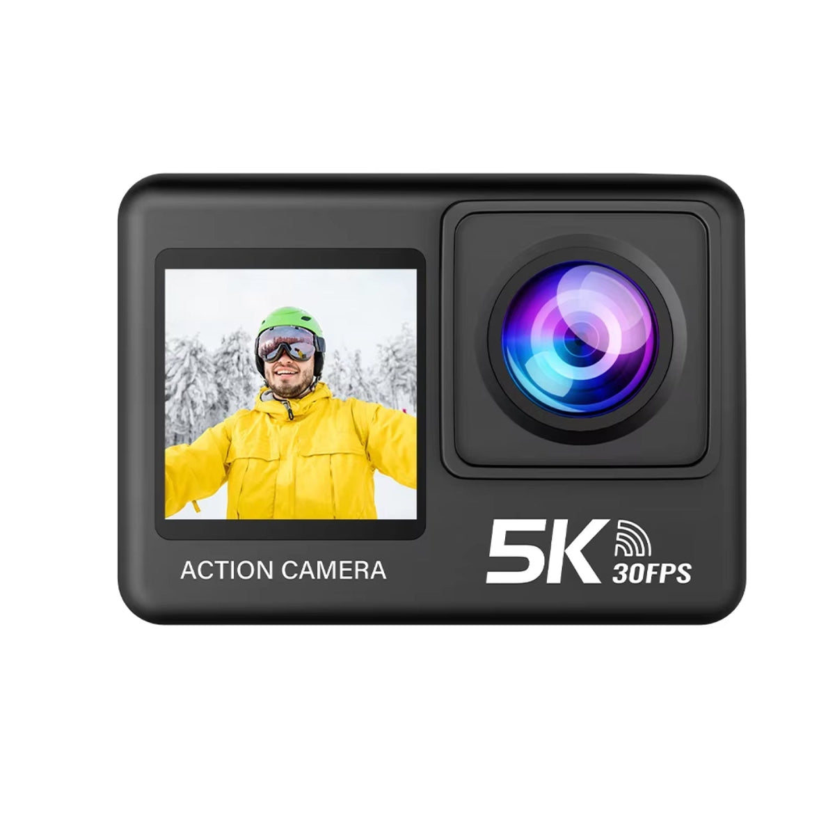 ZinoxCam 5K Ultra-HD Action Camera for Skiing