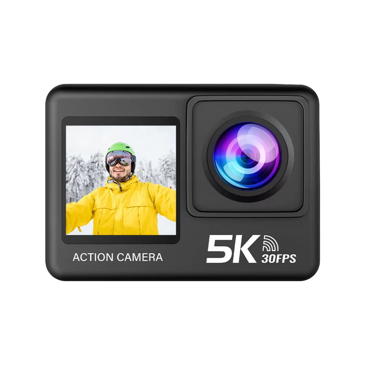 ZinoxCam 5K Ultra-HD Action Camera for Skiing