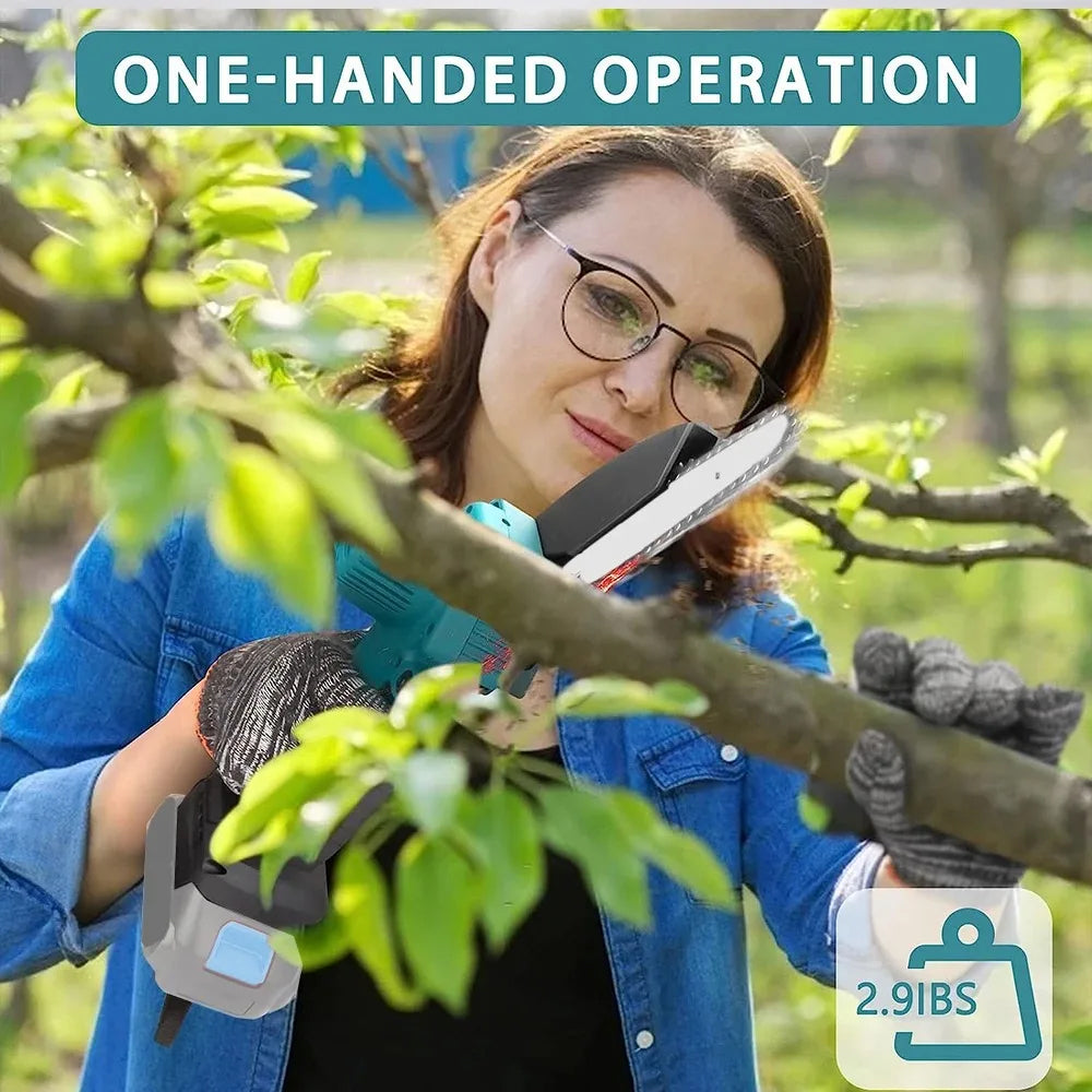 Zizacket 6-Inch Cordless Mini Chainsaw Makita Compatible