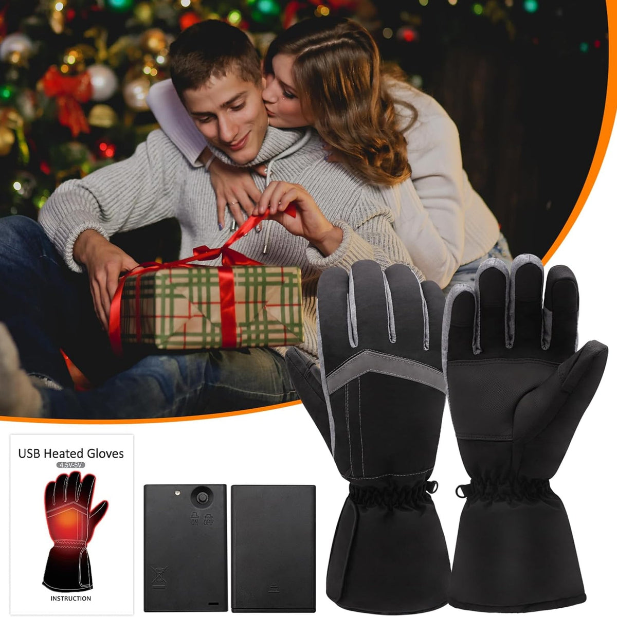 ZonarGlov Electric Heated Winter Motorbike Gloves UK