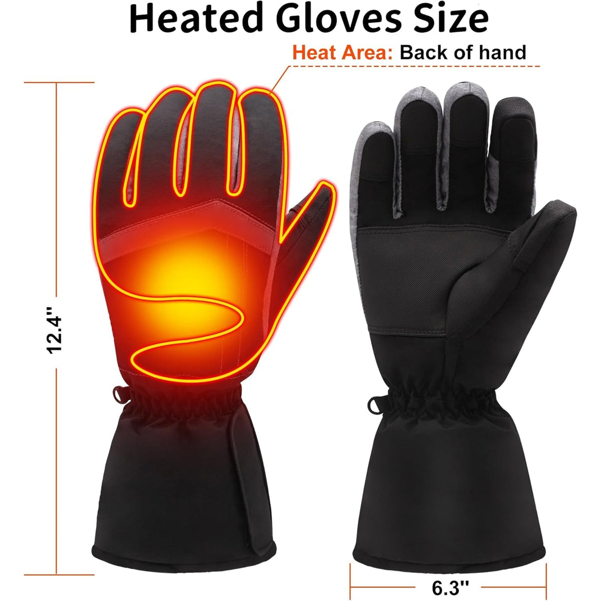 ZonarGlov Electric Heated Winter Motorbike Gloves UK