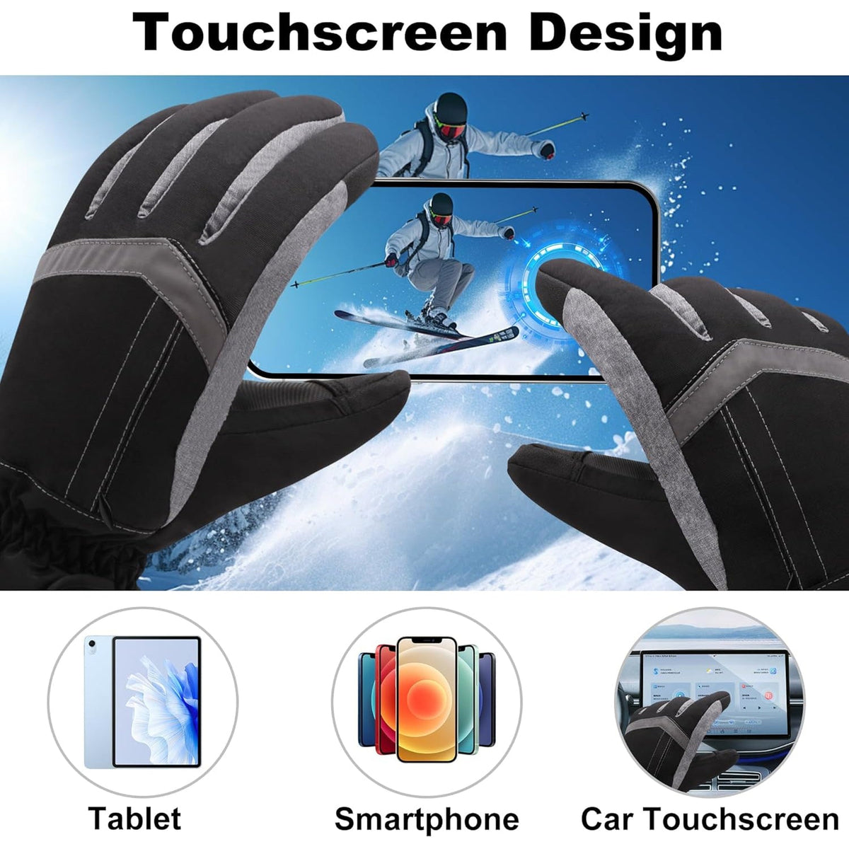 ZonarGlov Electric Heated Winter Motorbike Gloves UK
