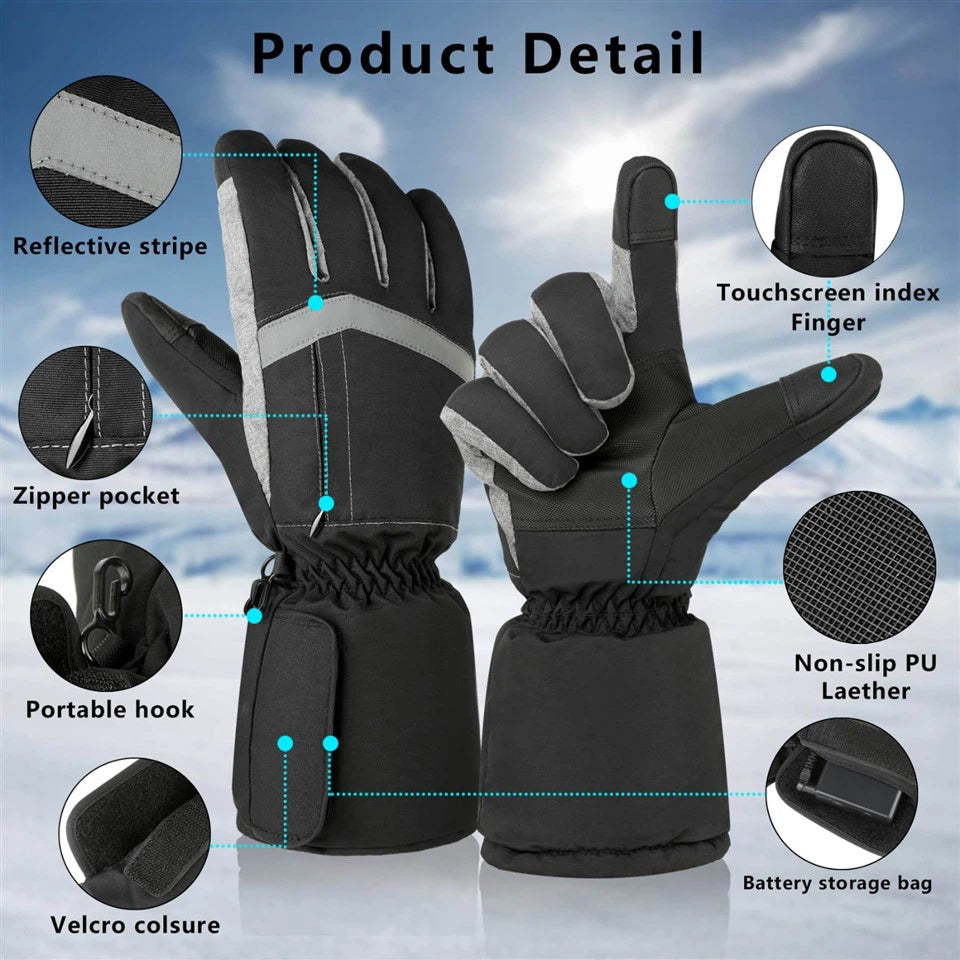 ZonarGlov Electric Heated Winter Motorbike Gloves UK